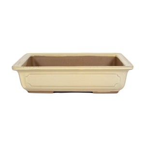 Japanese Shiro Glazed, Rectangular Containers -  Large, 230(L) x 160(W) x 60mm(H) - Pots