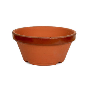 Japanese Marukou Terracotta Pots -  Gardening pot #8 shallow, 252(D) x 115 mm(H) - Pots