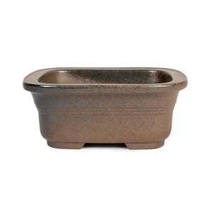 Japanese, Patinaed Containers -  Rounded Rectangular with Lip, 135 x 110 x 55mm - Pots