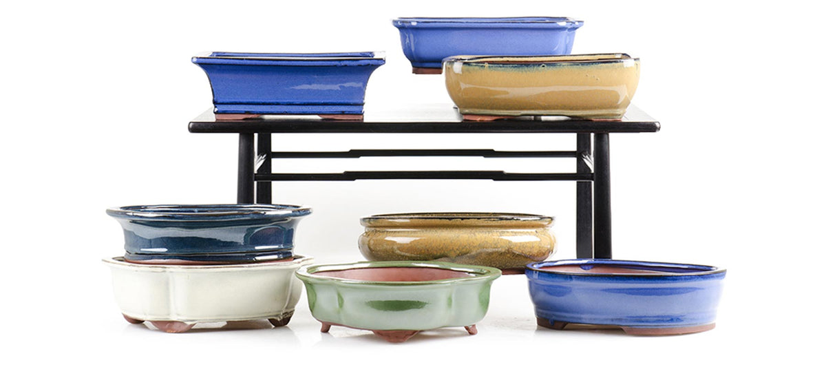 Glazed Ceramic Bonsai Pots collection
