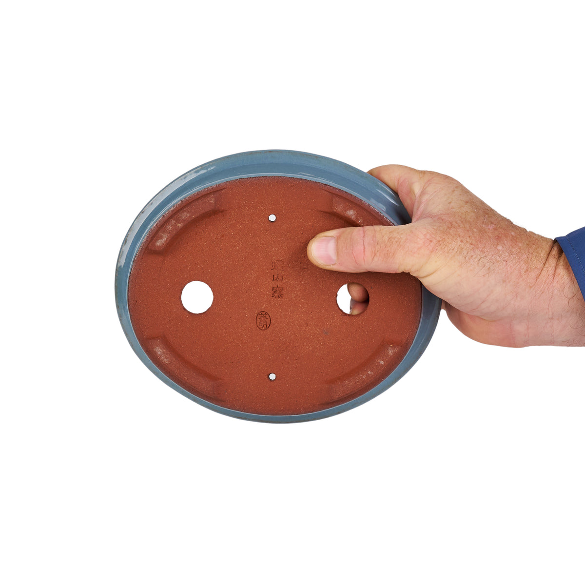 Yozan, Dull Kin glaze. Oval shape, 180 x 150 x 45mm.