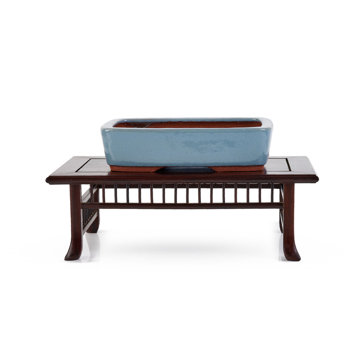 Yozan, Dull Kin blue. Rectangular shape, 184 x 130 x 45mm.