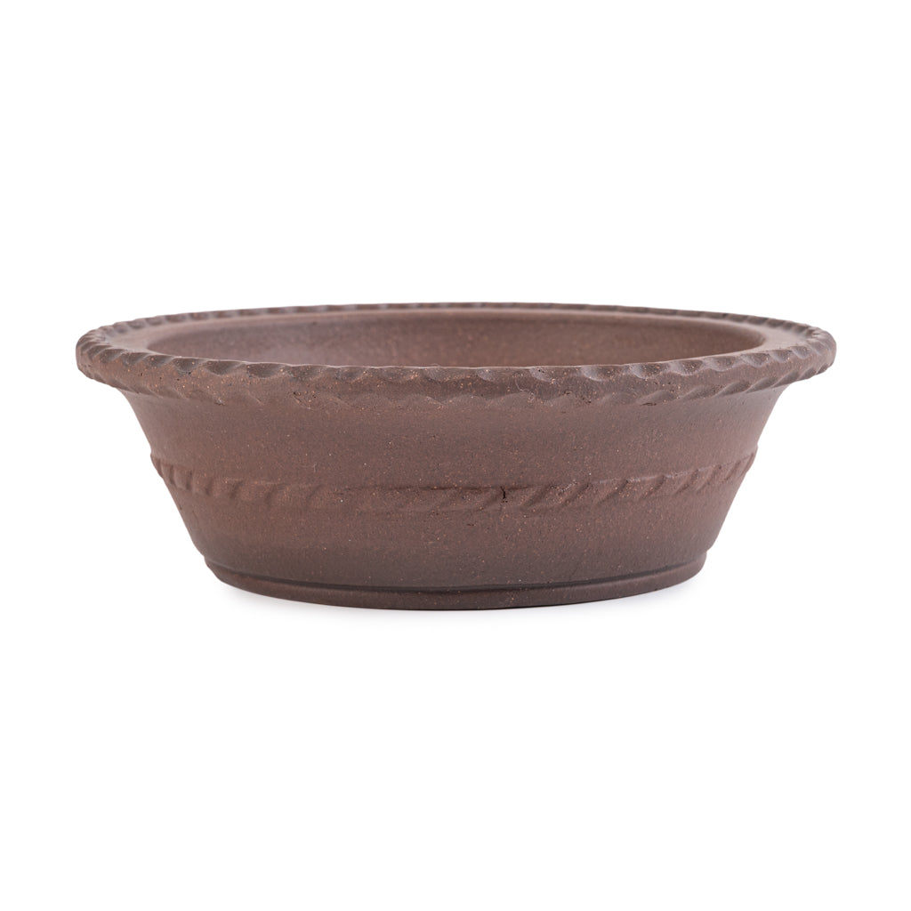 Chinese high quality, unglazed round, 185 x 55mm by Pecenppot