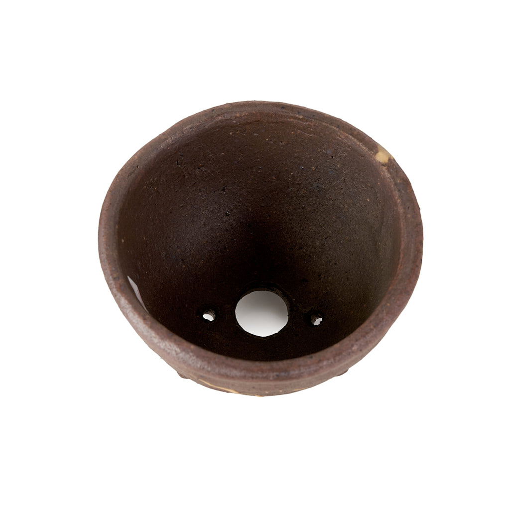 Seizan Mitsue, Round, Unglazed, 84 x 54mm by Marutatu