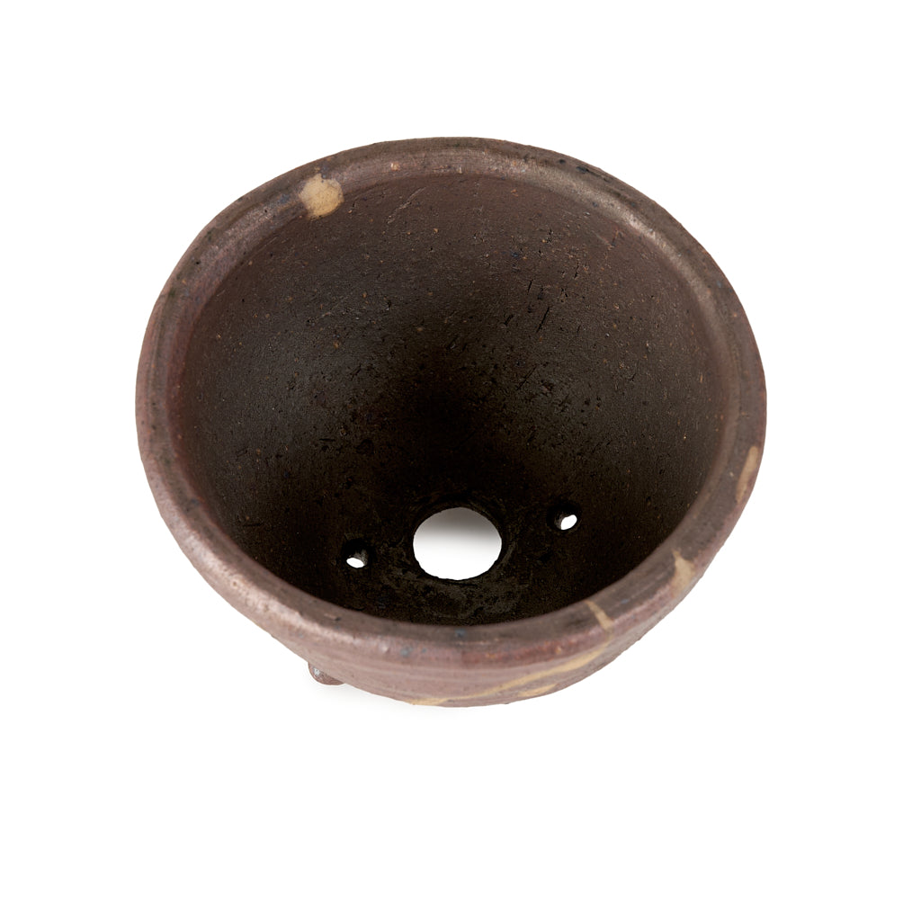Seizan Mitsue, Round, Unglazed, 100 x 65mm by Marutatu