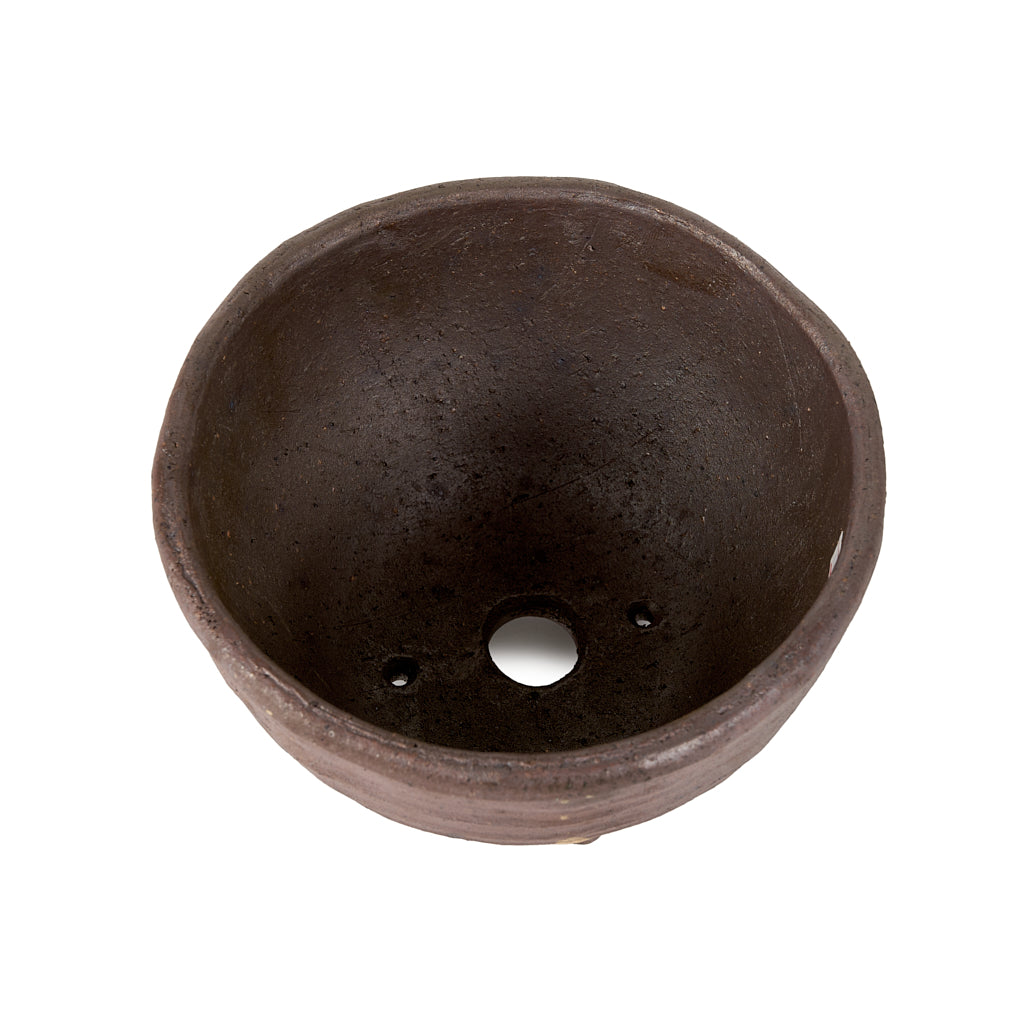 Seizan Mitsue, Round, Unglazed, 155 x 95mm by Marutatu