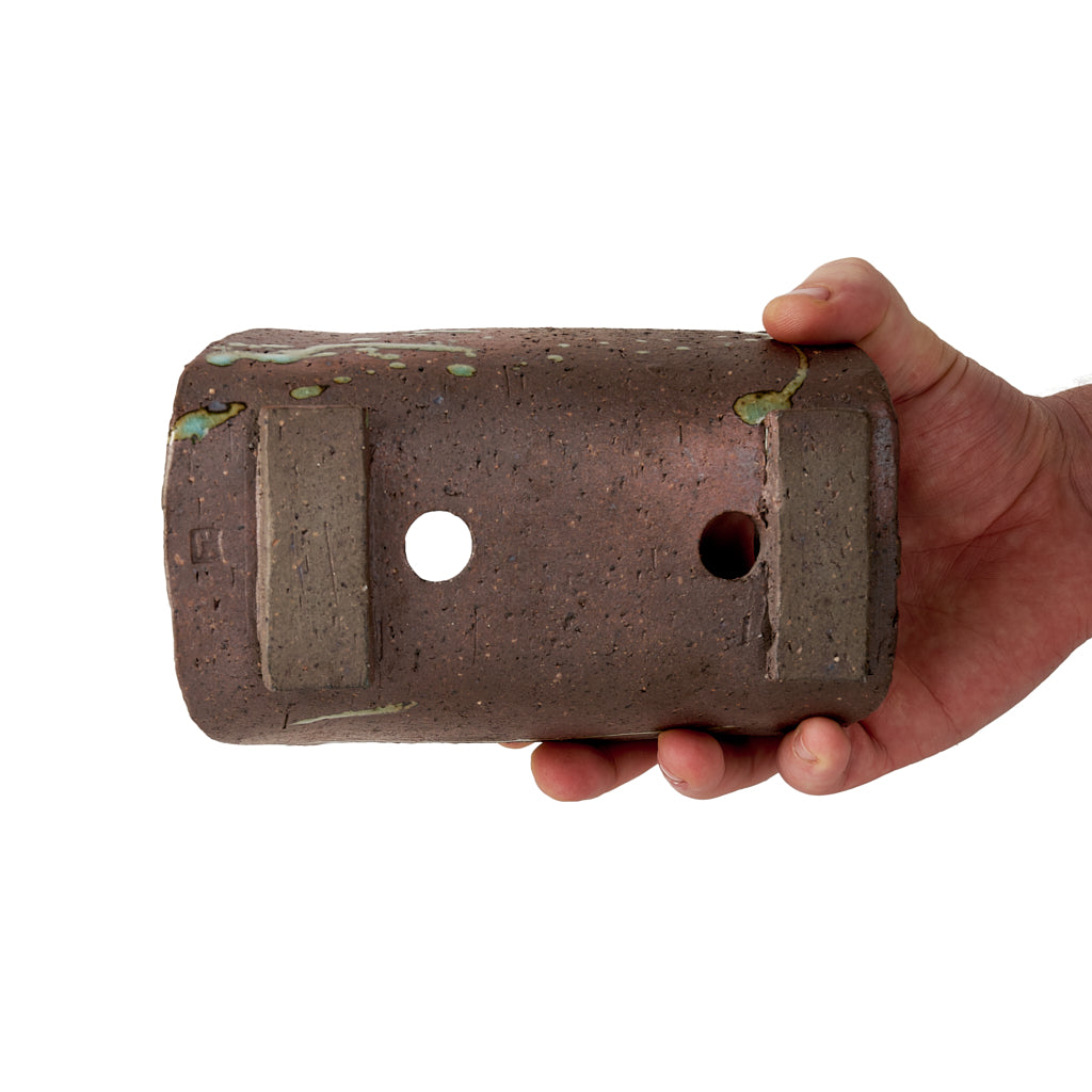 Seizan Mitsue, Rectangle, Unglazed, 170 x 100 x 72mm by Marutatu