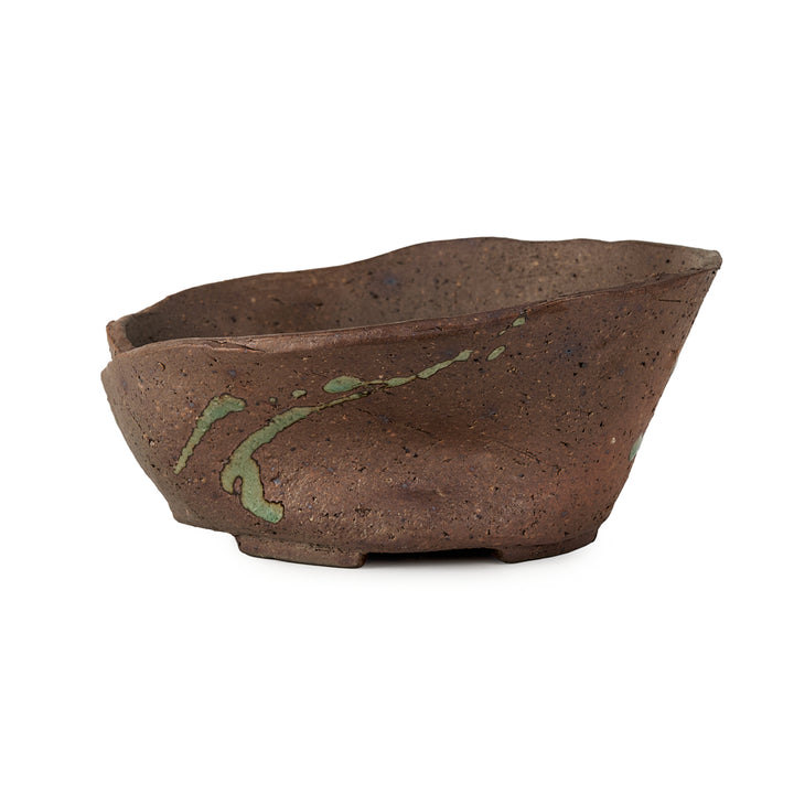 Seizan Mitsue, Round, Unglazed, 160 x 80mm by Marutatu