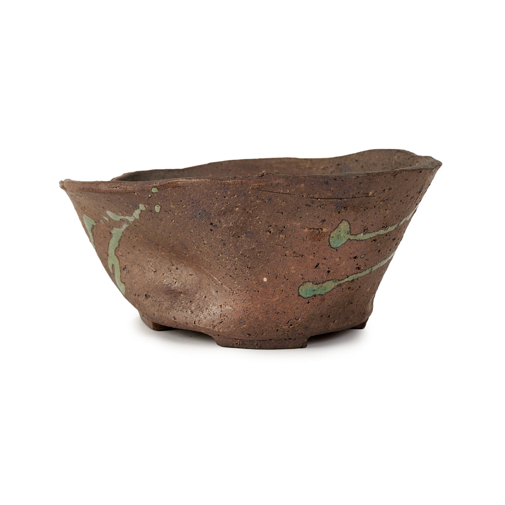 Seizan Mitsue, Round, Unglazed, 160 x 80mm by Marutatu