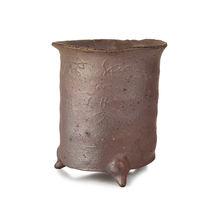 Seizan Mitsue, Round, Unglazed, 100 x 140mm by Marutatu