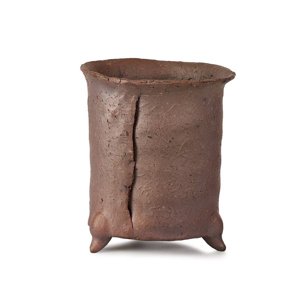 Seizan Mitsue, Round, Unglazed, 100 x 140mm by Marutatu