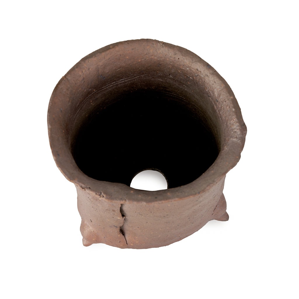 Seizan Mitsue, Round, Unglazed, 100 x 140mm by Marutatu