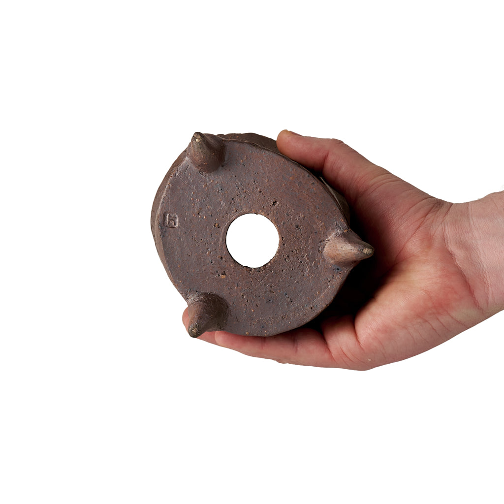 Seizan Mitsue, Round, Unglazed, 100 x 140mm by Marutatu