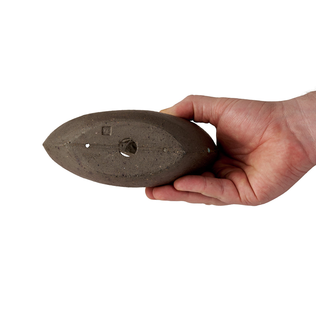 Seizan Mitsue, Crescent Moon, Unglazed, 160 x 70 x 150mm by Marutatu
