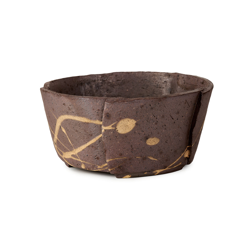 Seizan Mitsue, Round, Unglazed, 195 x 85mm by Marutatu