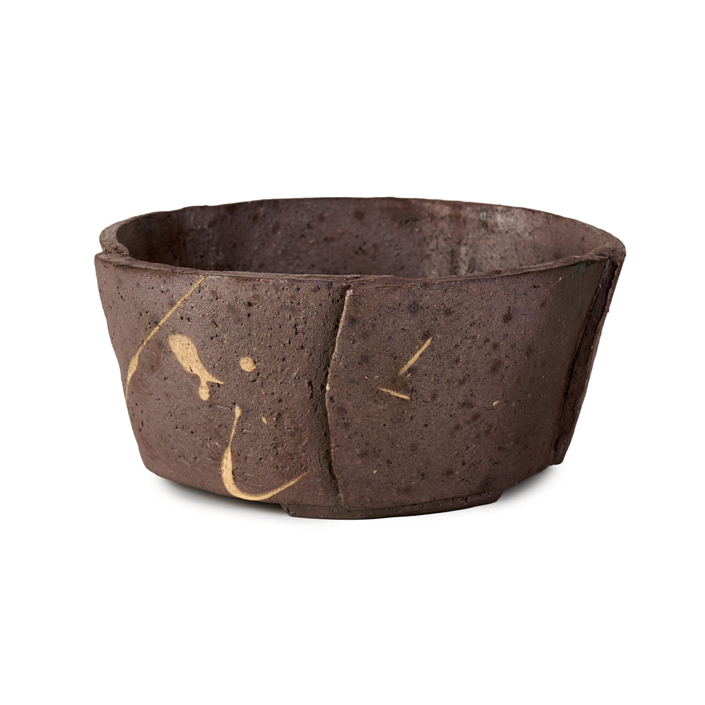 Seizan Mitsue, Round, Unglazed, 195 x 85mm by Marutatu