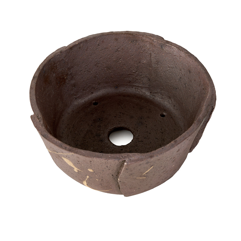 Seizan Mitsue, Round, Unglazed, 195 x 85mm by Marutatu