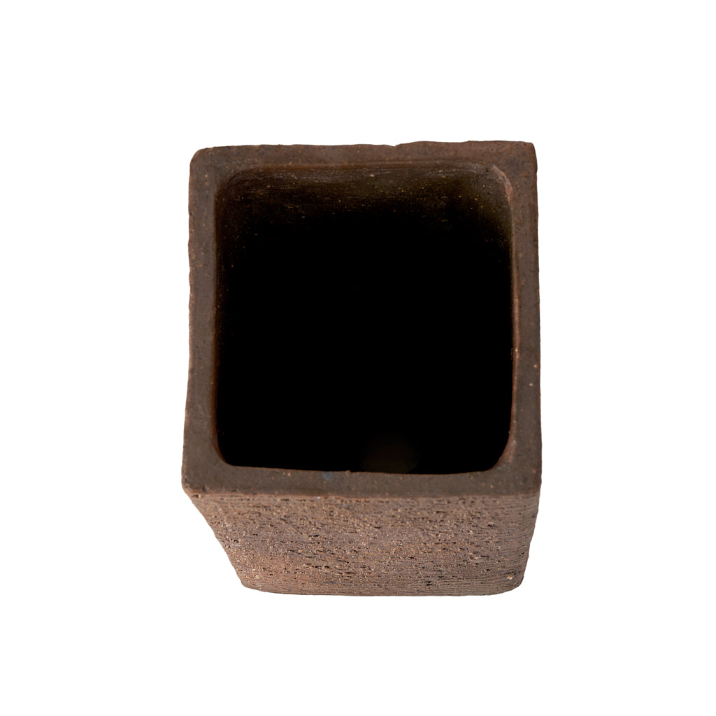 Seizan Mitsue, Rectangle, Unglazed, 88 x 88 x 125mm by Marutatu