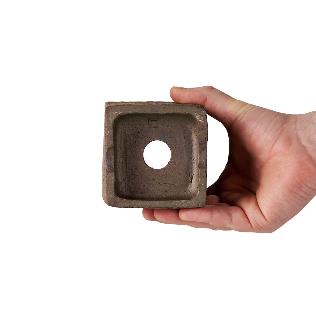 Seizan Mitsue, Rectangle, Unglazed, 88 x 88 x 125mm by Marutatu
