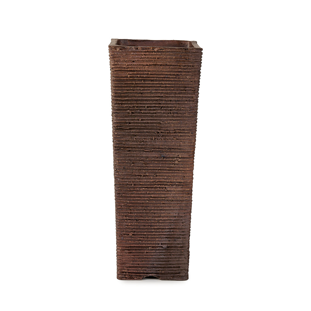 Seizan Mitsue, Rectangle, Unglazed, 95 x 95 x 265mm by Marutatu