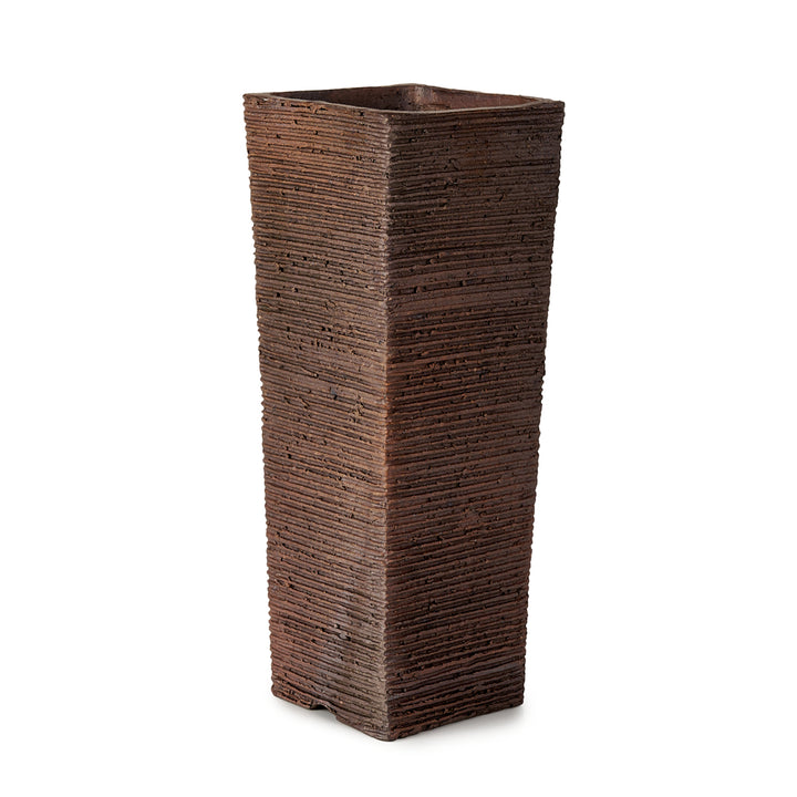 Seizan Mitsue, Rectangle, Unglazed, 95 x 95 x 265mm by Marutatu