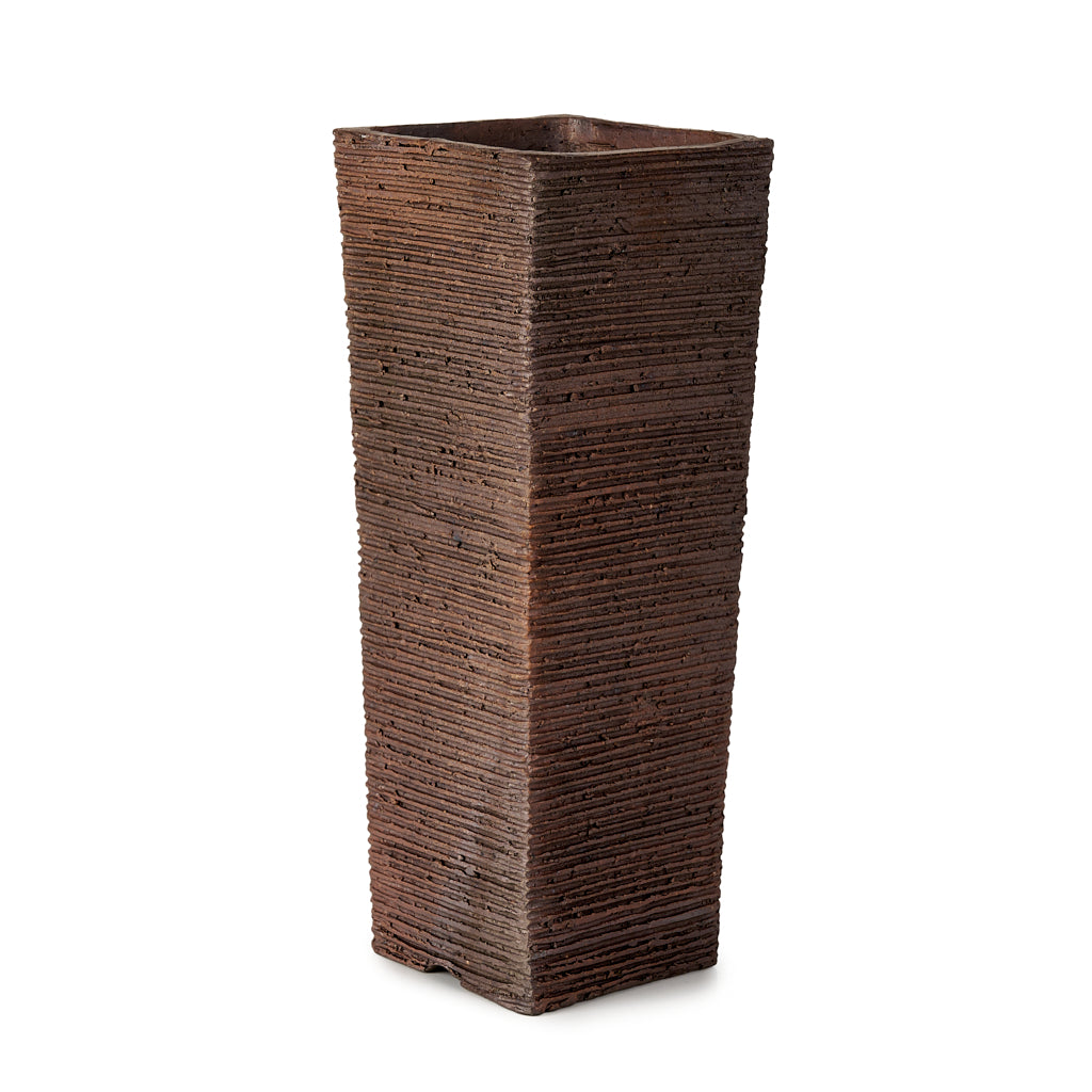 Seizan Mitsue, Rectangle, Unglazed, 95 x 95 x 265mm by Marutatu