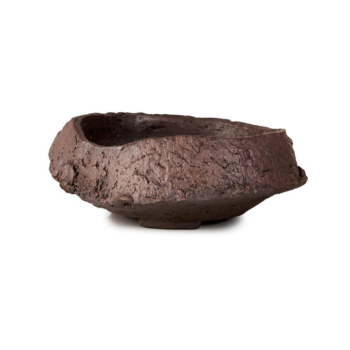 Seizan Mitsue, Round, Unglazed, 140 x 52mm by Marutatu