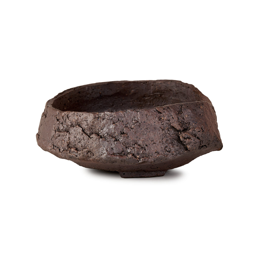 Seizan Mitsue, Round, Unglazed, 140 x 52mm by Marutatu