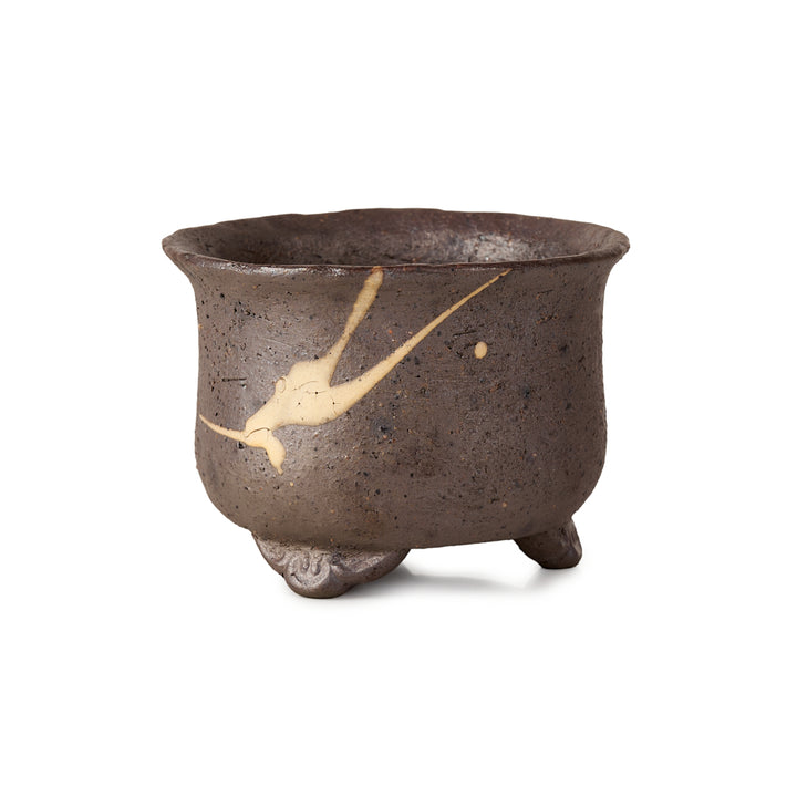 Seizan Mitsue, Round, Unglazed, 104 x 68mm by Marutatu