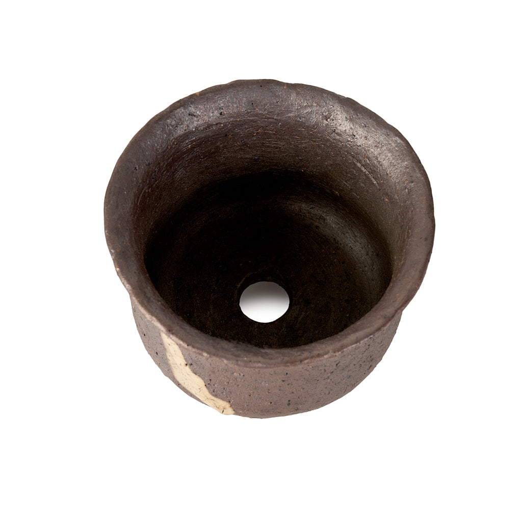 Seizan Mitsue, Round, Unglazed, 104 x 68mm by Marutatu
