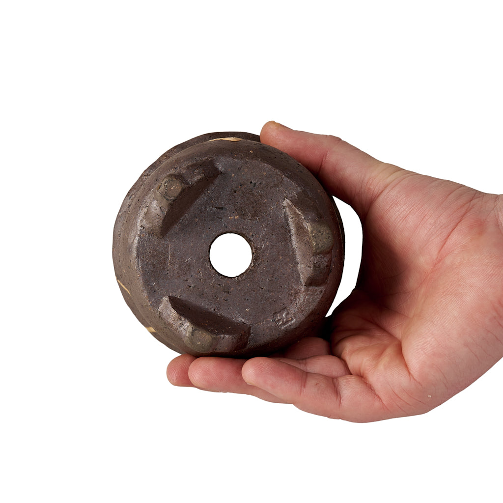 Seizan Mitsue, Round, Unglazed, 104 x 68mm by Marutatu