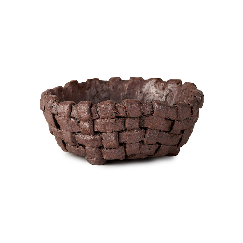 Seizan Mitsue, Round, Unglazed, 115 x 55mm by Marutatu