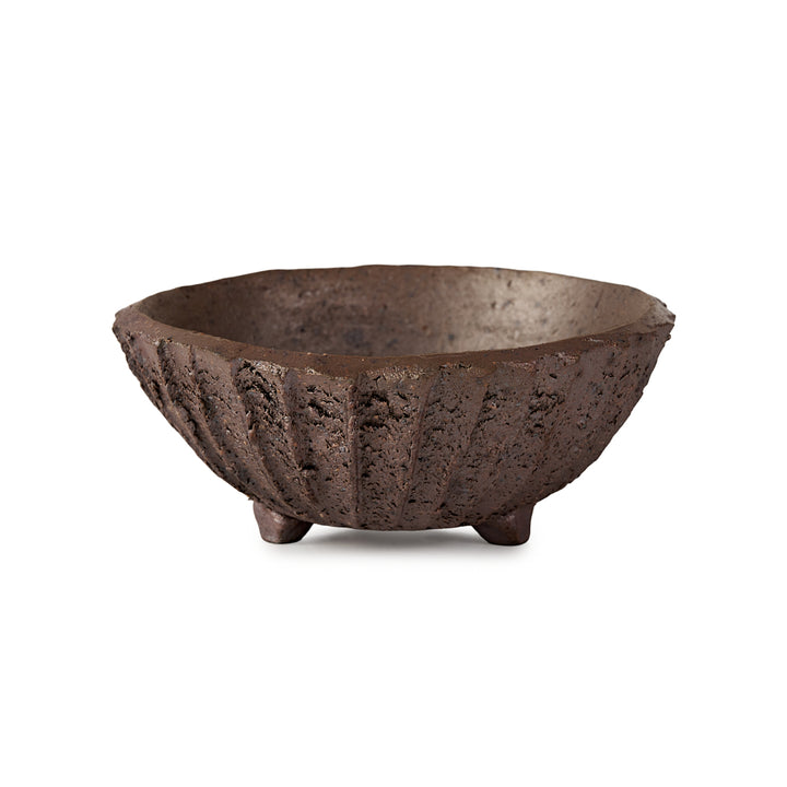 Seizan Mitsue, Round, Unglazed, 130 x 50mm by Marutatu