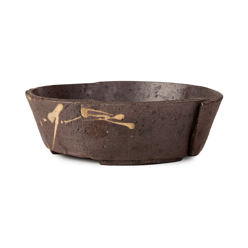 Seizan Mitsue, Round, Unglazed, 195 x 55mm by Marutatu