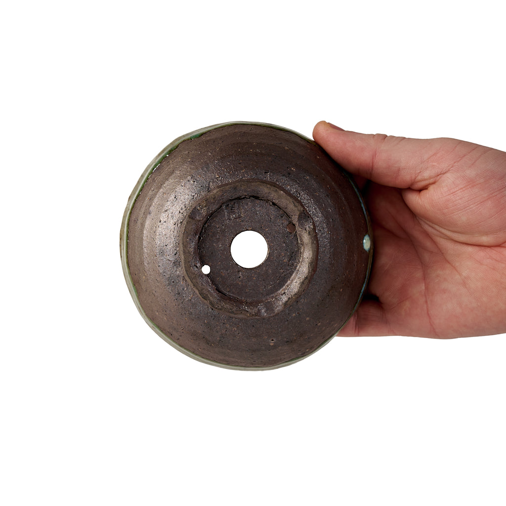 Seizan Mitsue, Round, Unglazed, 112 x 48mm by Marutatu