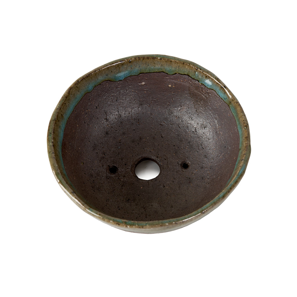 Seizan Mitsue, Round, Unglazed, 135 x 55mm by Marutatu