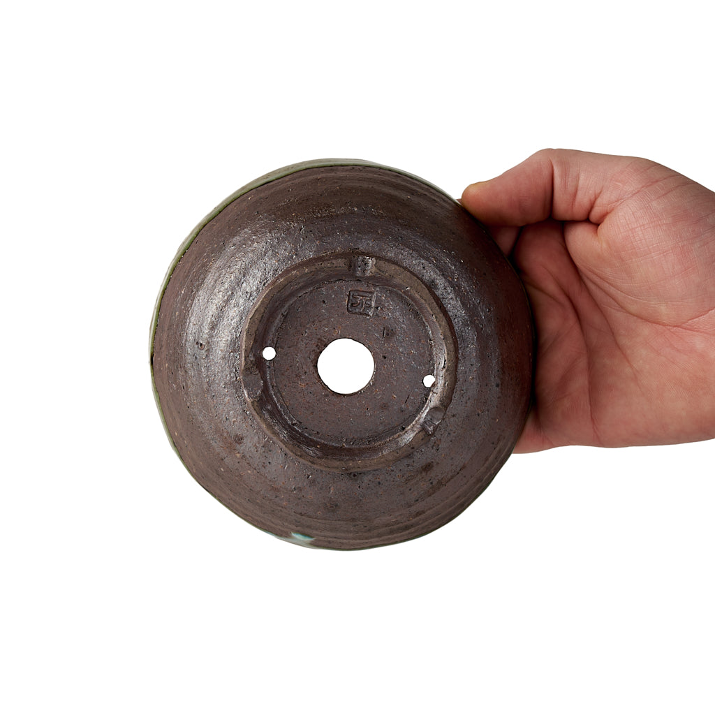 Seizan Mitsue, Round, Unglazed, 135 x 55mm by Marutatu