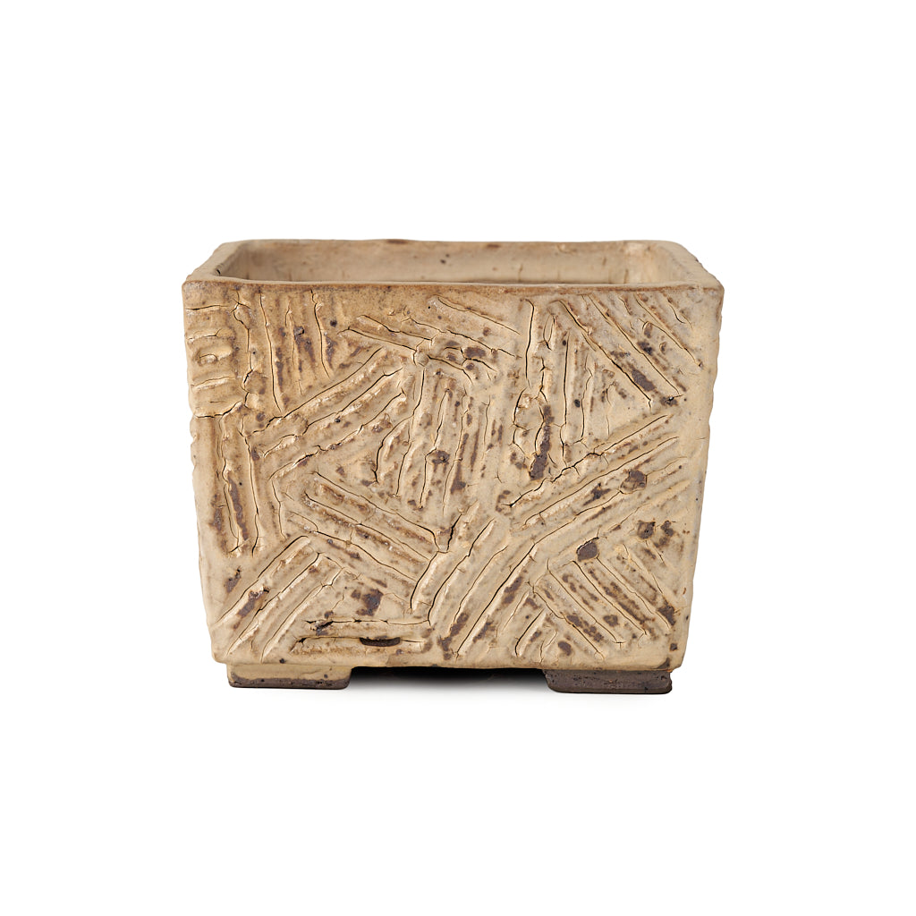Seizan Mitsue, Square, Glazed, 105 x 105 x 80mm by Marutatu