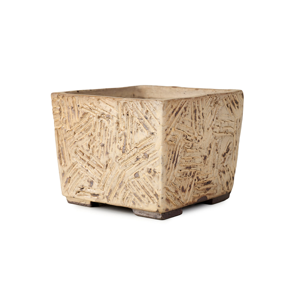 Seizan Mitsue, Square, Glazed, 105 x 105 x 80mm by Marutatu