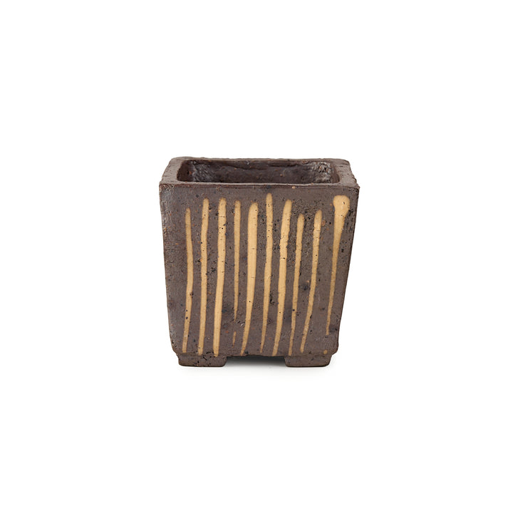 Seizan Mitsue, Square, Unglazed, 60 x 60 x 56mm by Marutatu