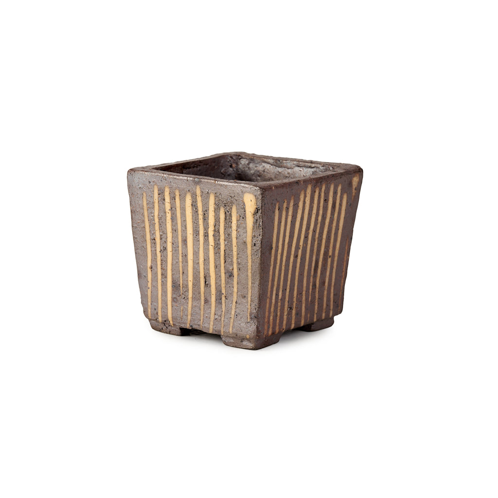 Seizan Mitsue, Square, Unglazed, 60 x 60 x 56mm by Marutatu