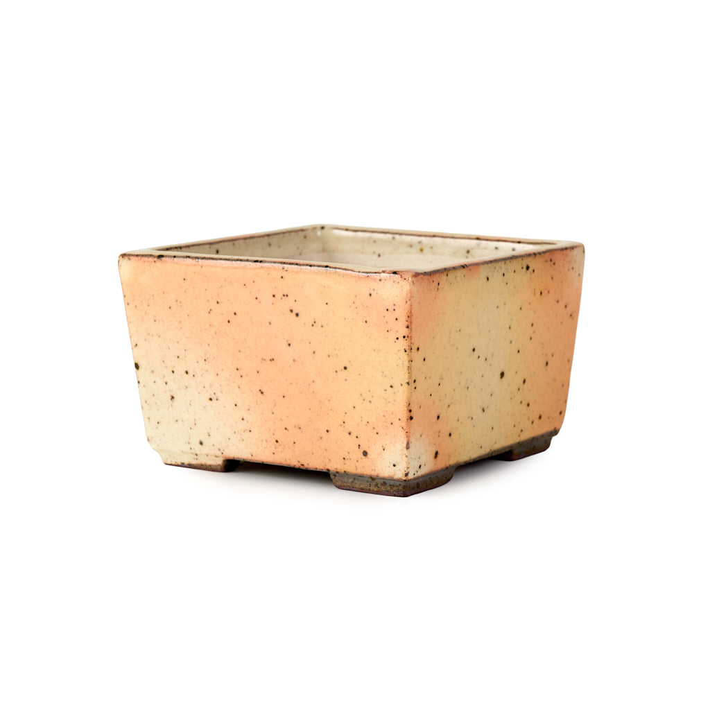 Seizan Mitsue, Square, Glazed, 102 x 102 x 62mm by Marutatu