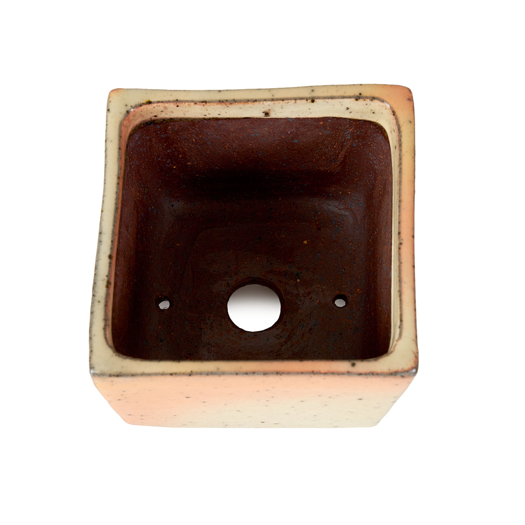 Seizan Mitsue, Square, Unglazed, 105 x 105 x 85mm by Marutatu