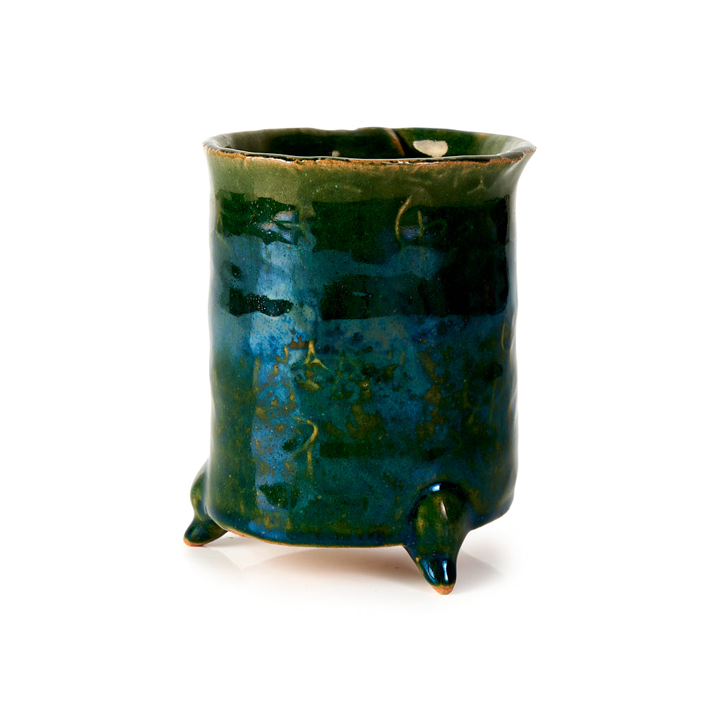Seizan Mitsue, Round, Glazed, 100 x 140mm by Marutatu