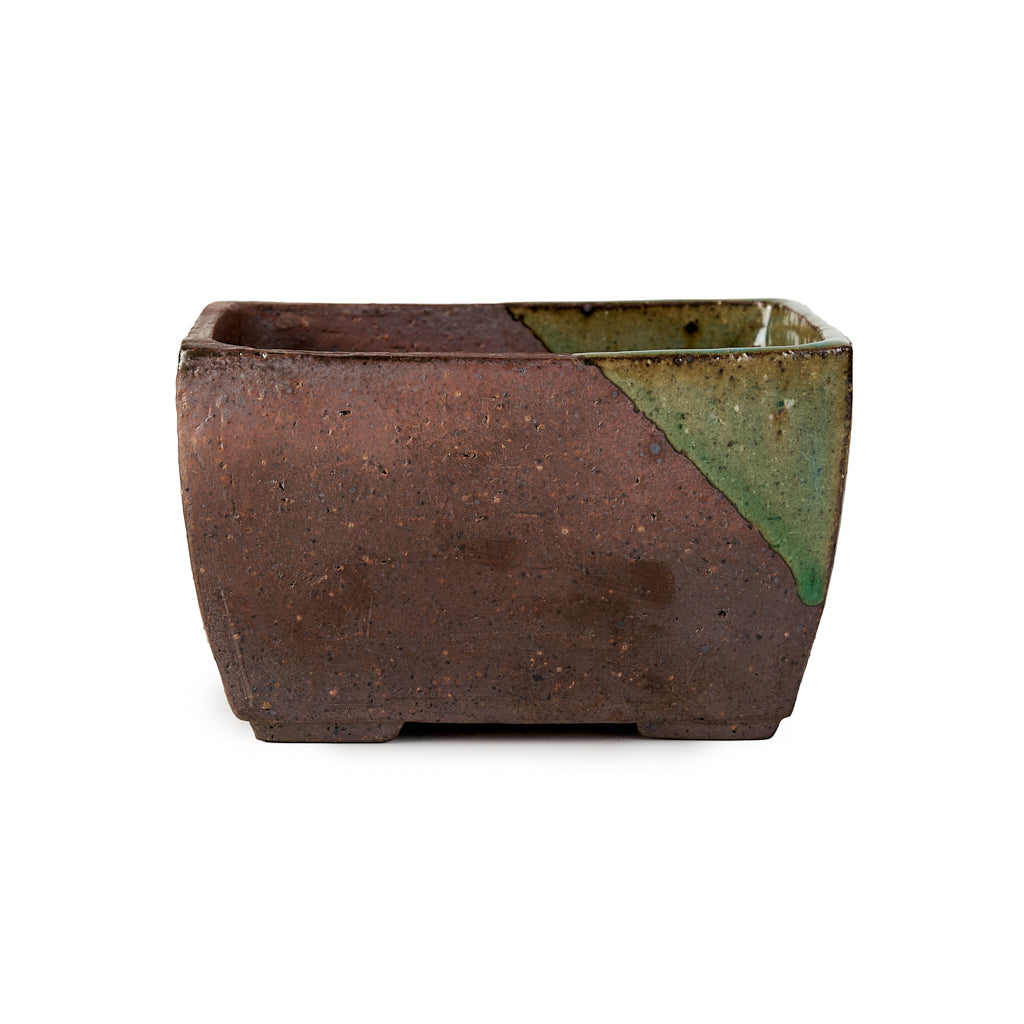 Seizan Mitsue, Rectangle, Unglazed, 135 x 100 x 75mm by Marutatu