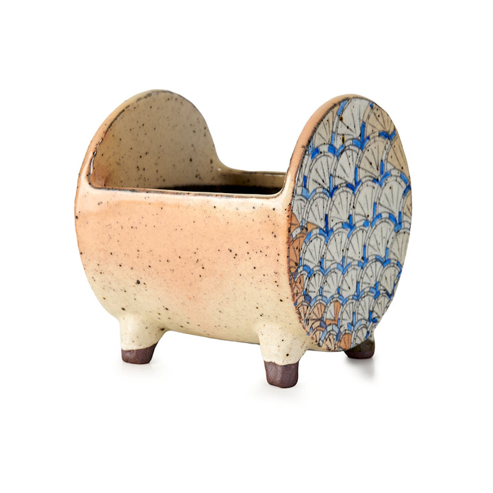 Seizan Mitsue, Square, Glazed, 105 x 105 x 110mm by Marutatu