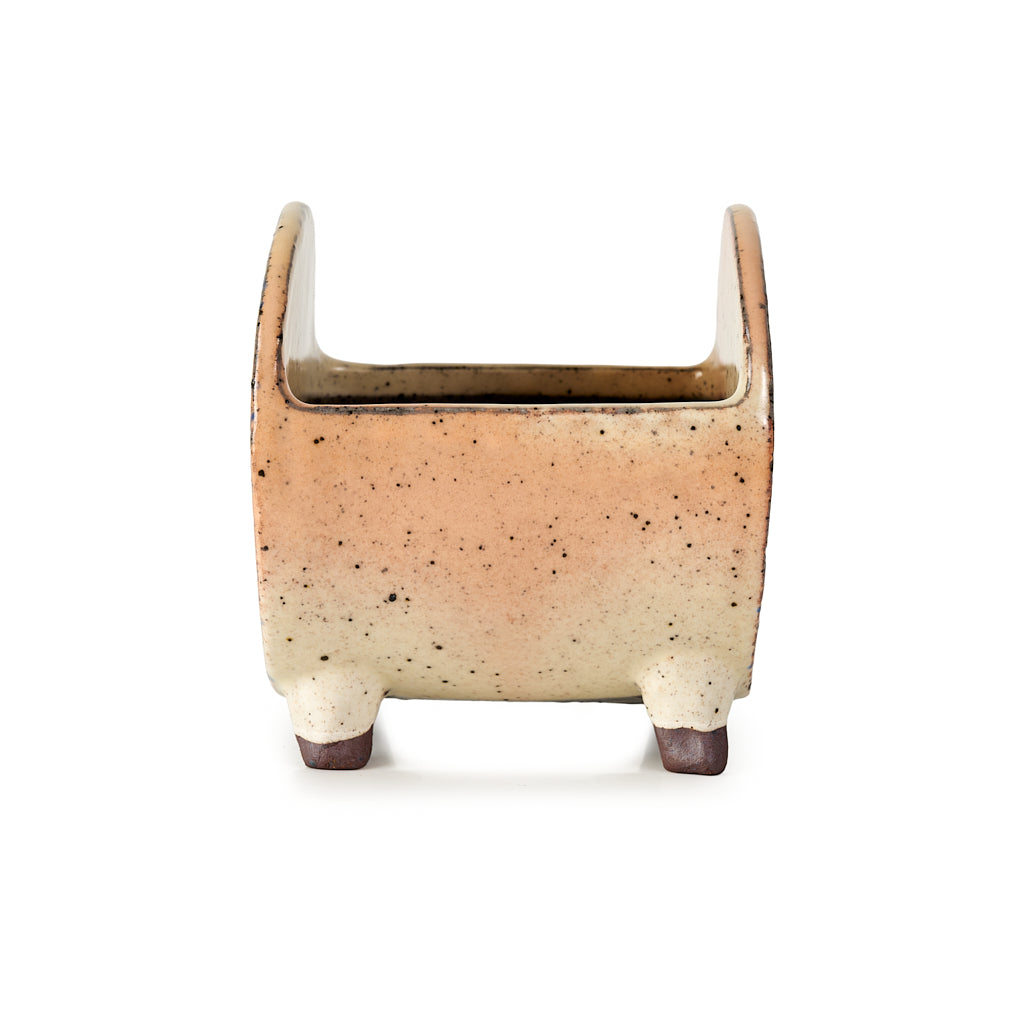 Seizan Mitsue, Square, Glazed, 105 x 105 x 110mm by Marutatu
