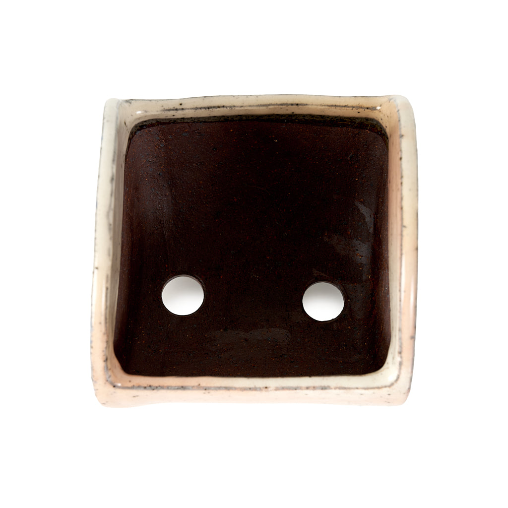 Seizan Mitsue, Square, Glazed, 105 x 105 x 110mm by Marutatu