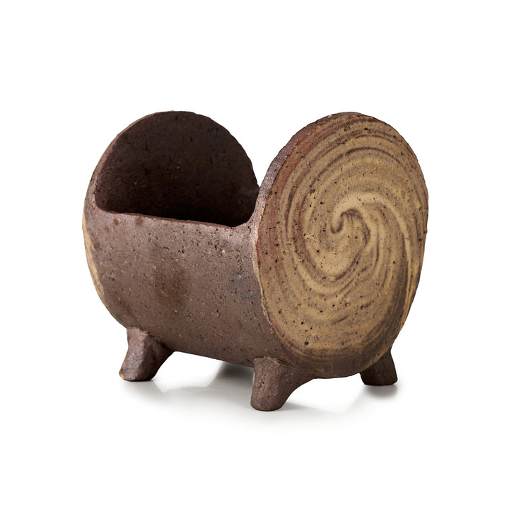 Seizan Mitsue, Square, Unglazed, 100 x 100 x 105mm by Marutatu
