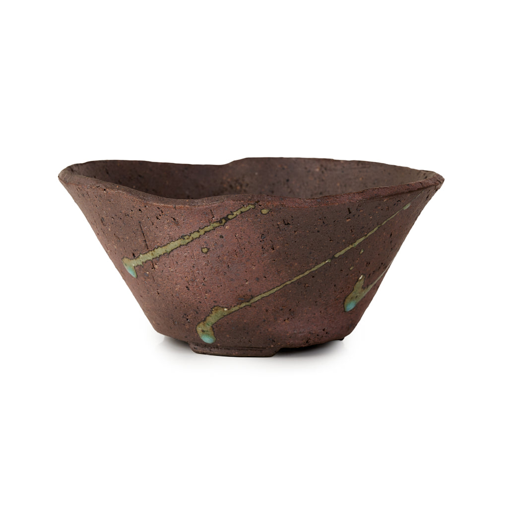 Seizan Mitsue, Round, Unglazed, 160 x 75mm by Marutatu